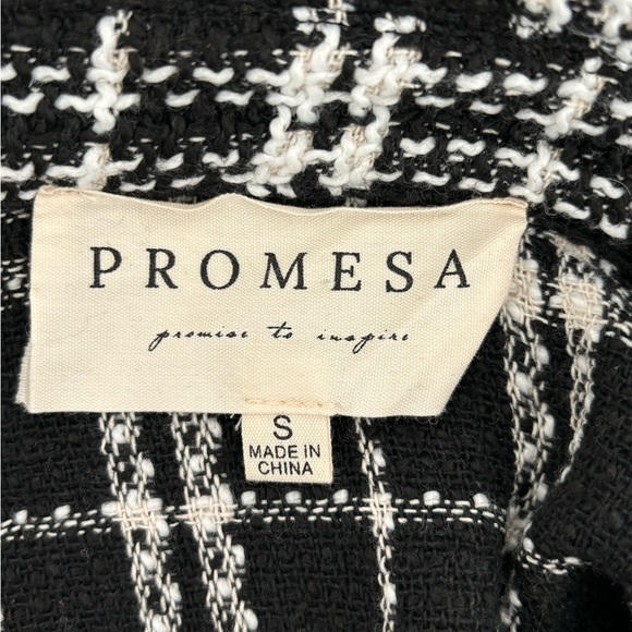 Petal & Pup, Black and White, Shacket, Small - Picture 6 of 6